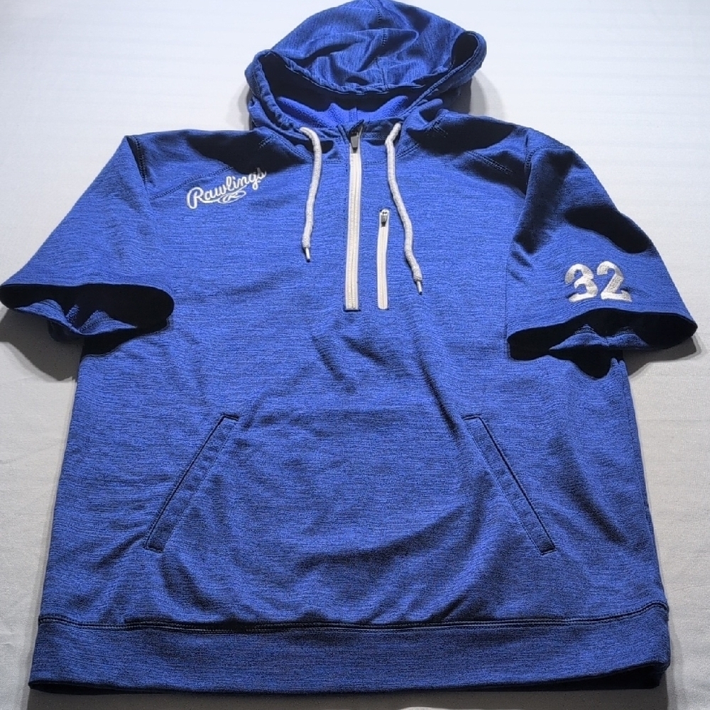 Rawlings Blue Athletic Hoodie Sweatshirt